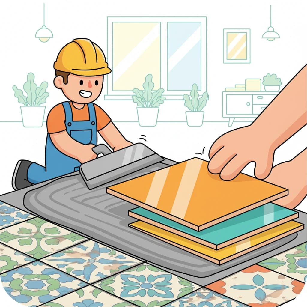 نصب کاشی روی کاشی قدیمی؛ روش اصولی و نکات مهم